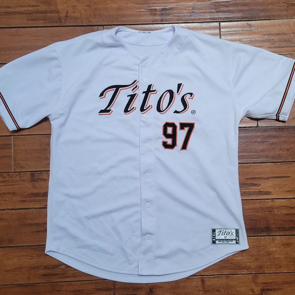 Tito's Vodka baseball jersey XXL